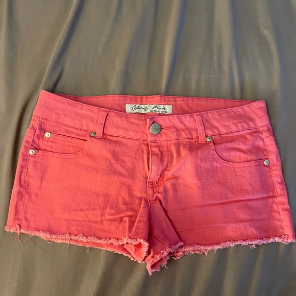 Celebrity Pink Shorts Hot Pink Celebrity Pink Jean Shorts Size 9